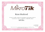 MTCNA Certificate Rune