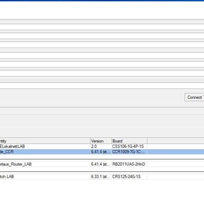 Koble til en Mikrotik enhet for å administrere den