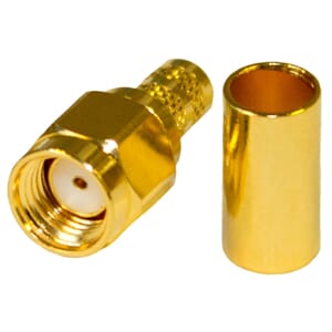 Kontakt RPSMA-Han RG58C/U - Amphenol