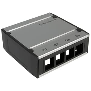 Patchboks tom 4-port Keystone - Lanse