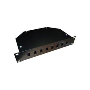 Fiberkrybbe 10" 8xSC el 8xLC-Duplex Sort
