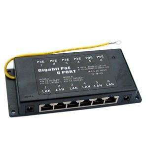 PoE Splitter 6port Gigabit jordet - Maxlink