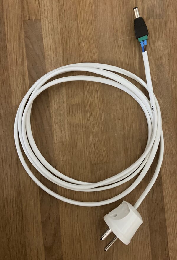 Brun Blå Kabel Plus Minus